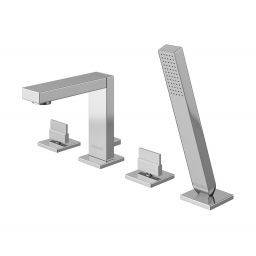 Kohlman Excelent bateria wannowo-prysznicowa 4-otworowa chrom QB240H