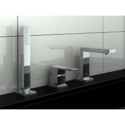 Kohlman Excelent bateria wannowo-prysznicowa 3-otworowa chrom QB241H