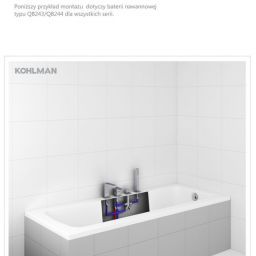 Kohlman Axis bateria wannowo-prysznicowa 4-otworowa chrom QB244N