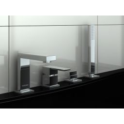 Kohlman Excelent bateria wannowo-prysznicowa 4-otworowa chrom QB243H