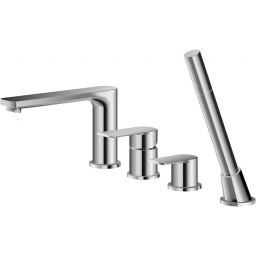 Kohlman Texen bateria wannowo-prysznicowa 4-otworowa chrom QB244T