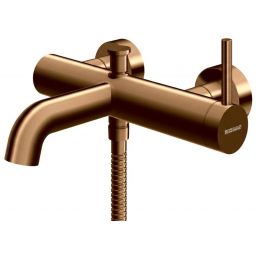 Kohlman Axel Brushed Copper bateria wannowo-prysznicowa ścienna miedź szczotkowana QW110ABC
