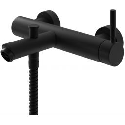 Kohlman Roxin Black bateria wannowo-prysznicowa ścienna czarna QW110RB