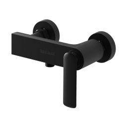 Kohlman Experience Black bateria prysznicowa ścienna czarny mat QW120EB