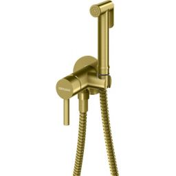 Kohlman Axel Black bateria bidetowa podtynkowa złoty szczotkowany QW135AGDB