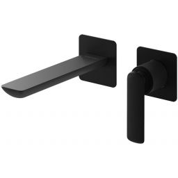 Kohlman Experience Black bateria umywalkowa podtynkowa czarny mat QW180EB