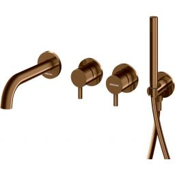 Kohlman Axel Brushed Copper bateria wannowo-prysznicowa podtynkowa miedź szczotkowana QW260ABC230