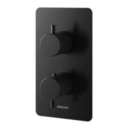 Kohlman Axel Black bateria wannowo-prysznicowa podtynkowa z termostatem czarna QW432AB