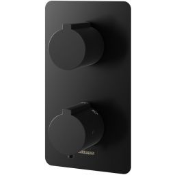 Kohlmann Experience Black bateria wannowo-prysznicowa podtynkowa termostatyczna czarna QW432EB