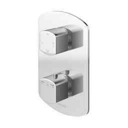 Kohlman Foxal bateria wannowo-prysznicowa podtynkowa termostatyczna chrom QW433F