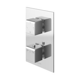 Kohlman Excelent bateria wannowo-prysznicowa podtynkowa termostatyczna chrom QW433H