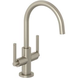 Kludi Nova Fonte Puristic bateria umywalkowa stojąca nikiel szczotkowany 20118N515