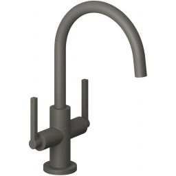 Kludi Nova Fonte Puristic bateria umywalkowa stojąca szary mat 20118O115