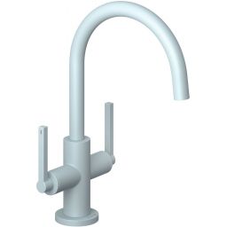 Kludi Nova Fonte Puristic bateria umywalkowa stojąca niebieski mat 20118O415