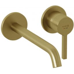 Kludi Nova Fonte Pura bateria umywalkowa podtynkowa złoty szczotkowany 20245N015