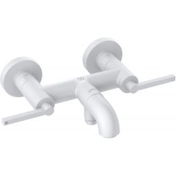 Kludi Nova Fonte Puristic bateria wannowo-prysznicowa ścienna biały mat 205405315