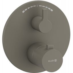 Kludi Nova Fonte Puristic bateria wannowo-prysznicowa podtynkowa termostatyczna szary mat 20810O115