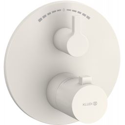 Kludi Nova Fonte Puristic bateria wannowo-prysznicowa podtynkowa termostatyczna szaro-beżowy mat 20810O215