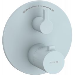 Kludi Nova Fonte Puristic bateria wannowo-prysznicowa podtynkowa termostatyczna niebieski mat 20810O415