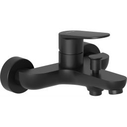 Kludi X1 bateria wannowo-prysznicowa ścienna czarny mat 326913975