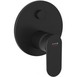 Kludi X1 bateria wannowo-prysznicowa podtynkowa czarny mat 327593975