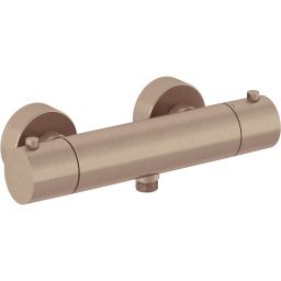 Kludi Objekta bateria prysznicowa ścienna termostatyczna brązowy szczotkowany 35200N138