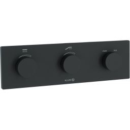 Kludi Pushtronic bateria wannowo-prysznicowa podtynkowa termostatyczna czarny mat 3830039-00