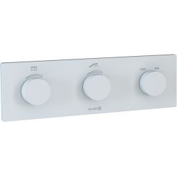 Kludi Pushtronic bateria wannowo-prysznicowa podtynkowa termostatyczna biały mat 3830053-00