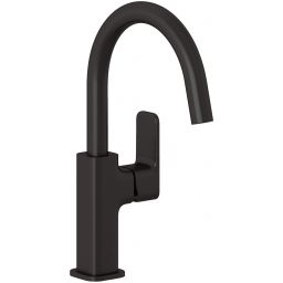 Kludi Renon bateria umywalkowa stojąca czarny szczotkowany 42027N275