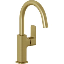 Kludi Renon bateria umywalkowa stojąca złoty szczotkowany 42028N075