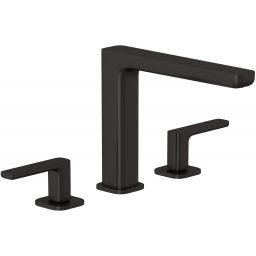 Kludi Renon bateria umywalkowa stojąca czarny szczotkowany 42393N275