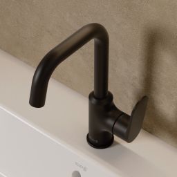 Kludi X1 bateria umywalkowa stojąca czarny mat 320273975