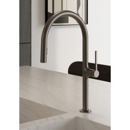 Kludi Reef bateria kuchenna stojąca czarny szczotkowany 50851N275