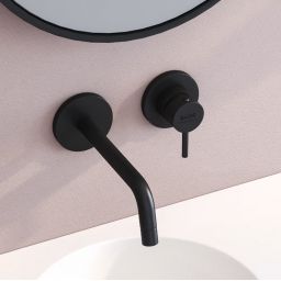 Kronenbach Lima 2.0 Black bateria umywalkowa podtynkowa czarny mat 100.1814SMKBN