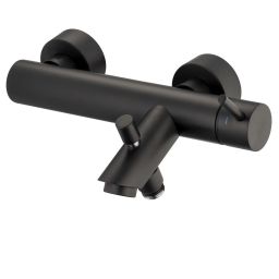 Kronenbach Lima 2.0 Black bateria wannowo-prysznicowa ścienna czarny mat 100.1100SMKB