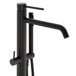 Kronenbach Lima 2.0 Black bateria wannowo-prysznicowa wolnostojąca czarny mat 100.1162SMKB