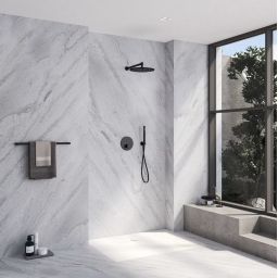 Kronenbach Smart Push bateria prysznicowa podtynkowa czarny mat 19043001SM