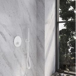 Kronenbach Smart Push bateria prysznicowa podtynkowa biały mat 19043001WM