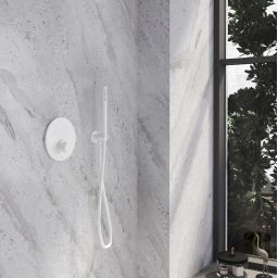 Kronenbach Radia bateria wannowo-prysznicowa podtynkowa biały mat 19043002WM