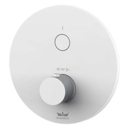 Kronenbach Smart Push bateria prysznicowa podtynkowa termostatyczna biały mat 19044001WM