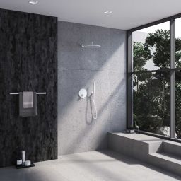 Kronenbach Smart Push bateria prysznicowa podtynkowa termostatyczna biały mat 19044001WM