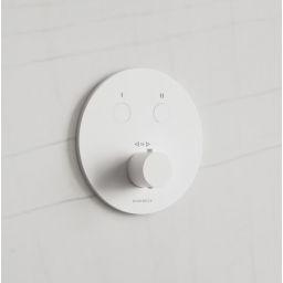 Kronenbach Smart Push bateria wannowo-prysznicowa podtynkowa termostatyczna biały mat 19044002WM