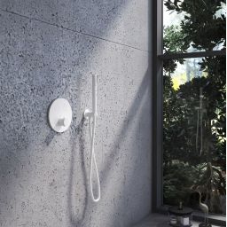 Kronenbach Smart Push bateria wannowo-prysznicowa podtynkowa termostatyczna biały mat 19044002WM