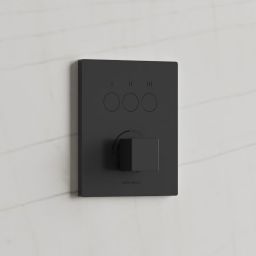 Kronenbach Smart Push bateria wannowo-prysznicowa podtynkowa czarny mat 19045003SM