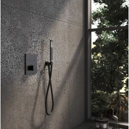 Kronenbach Smart Push bateria wannowo-prysznicowa podtynkowa termostatyczna czarny mat 19046002SM