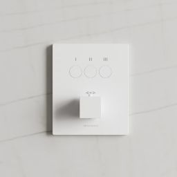 Kronenbach Smart Push bateria wannowo-prysznicowa podtynkowa termostatyczna biały mat 19046003WM