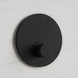 Kronenbach Smart Push bateria wannowo-prysznicowa podtynkowa czarny mat 19043003SM