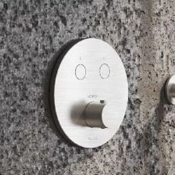 Kronenbach Smart Push bateria wannowo-prysznicowa podtynkowa termostatyczna stal 19044002ES