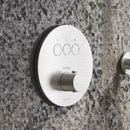 Kronenbach Smart Push bateria wannowo-prysznicowa podtynkowa termostatyczna stal 19044003ES