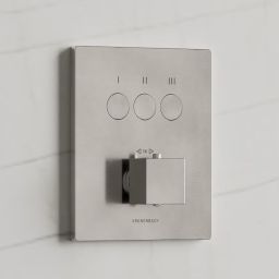 Kronenbach Smart Push bateria wannowo-prysznicowa podtynkowa termostatyczna stal 19046003ES